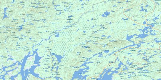 Lac Bouchette Topo Map 031N10 at 1:50,000 scale - National Topographic System of Canada (NTS) - Toporama map