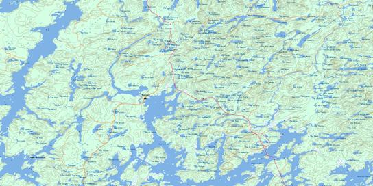 Lac Anwatan Topo Map 031N11 at 1:50,000 scale - National Topographic System of Canada (NTS) - Toporama map