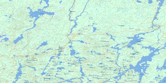 Lac Otanibi Topo Map 031N12 at 1:50,000 scale - National Topographic System of Canada (NTS) - Toporama map