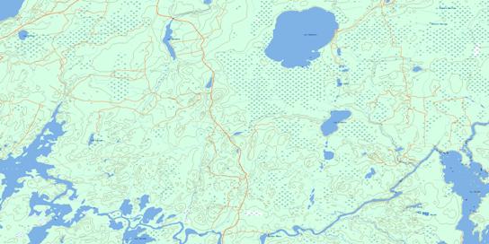 Lac Sabourin Topo Map 031N13 at 1:50,000 scale - National Topographic System of Canada (NTS) - Toporama map