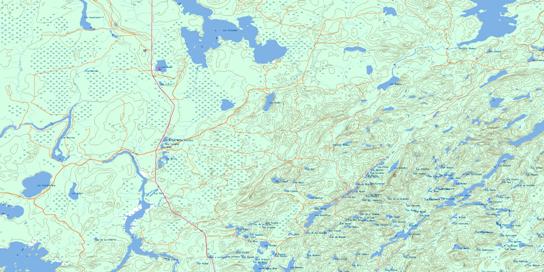 Lac Marrias Topo Map 031N14 at 1:50,000 scale - National Topographic System of Canada (NTS) - Toporama map
