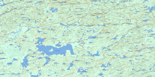Lac Camachigama Topographic map 031N16 at 1:50,000 Scale