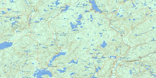 Lac Dieppe Topo Map 031O03 at 1:50,000 scale - National Topographic System of Canada (NTS) - Toporama map