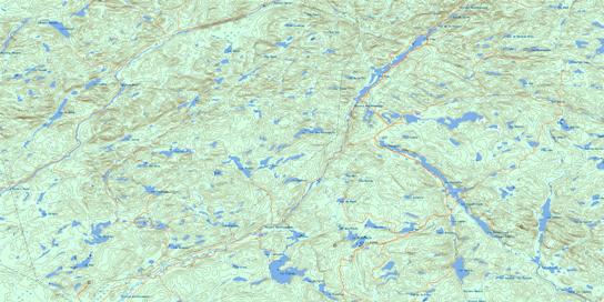 Lac Peabody Topo Map 031O10 at 1:50,000 scale - National Topographic System of Canada (NTS) - Toporama map
