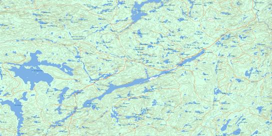 Lac Des Augustines Topo Map 031O12 at 1:50,000 scale - National Topographic System of Canada (NTS) - Toporama map