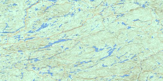 Lac Gosselin Topo Map 031O14 at 1:50,000 scale - National Topographic System of Canada (NTS) - Toporama map