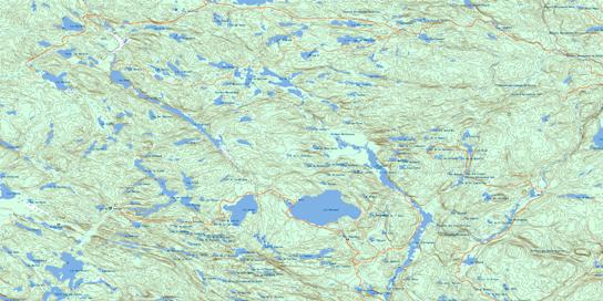 Lac Tousignant Topo Map 031P03 at 1:50,000 scale - National Topographic System of Canada (NTS) - Toporama map