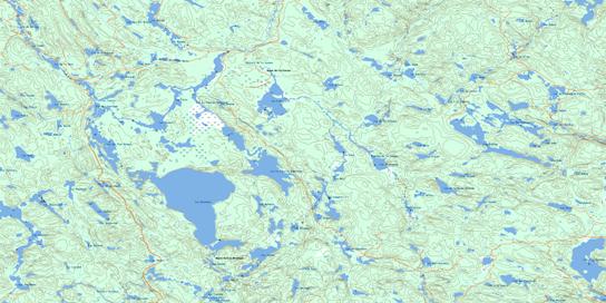 Lac Devenyns Topo Map 031P04 at 1:50,000 scale - National Topographic System of Canada (NTS) - Toporama map