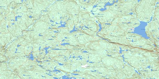 Lac Boucher Topo Map 031P06 at 1:50,000 scale - National Topographic System of Canada (NTS) - Toporama map