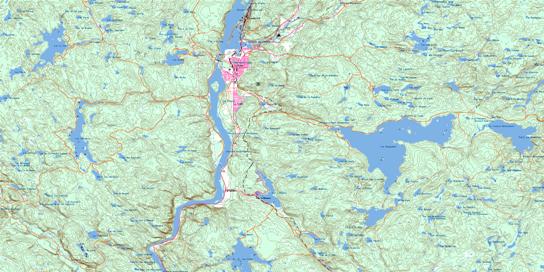 La Tuque Topo Map 031P07 at 1:50,000 scale - National Topographic System of Canada (NTS) - Toporama map