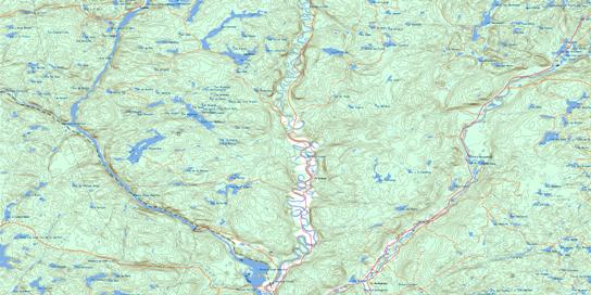La Croche Topo Map 031P10 at 1:50,000 scale - National Topographic System of Canada (NTS) - Toporama map