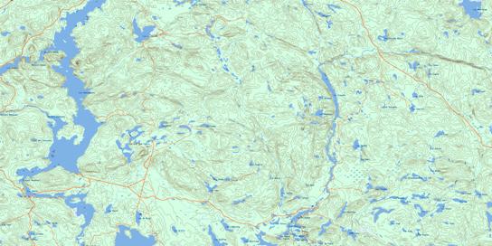 Lac Chateauvert Topo Map 031P12 at 1:50,000 scale - National Topographic System of Canada (NTS) - Toporama map