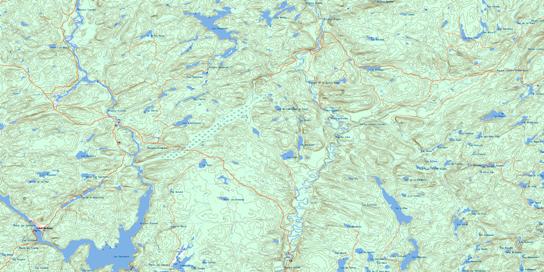 Lac Chaumonot Topo Map 031P15 at 1:50,000 scale - National Topographic System of Canada (NTS) - Toporama map