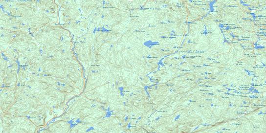 Lac Aux Goelands Topographic map 032A02 at 1:50,000 Scale