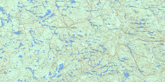 Riviere Cabeloga Topographic map 032A06 at 1:50,000 Scale