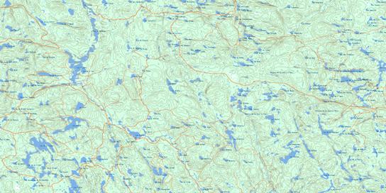 Lac Trenche Topo Map 032A11 at 1:50,000 scale - National Topographic System of Canada (NTS) - Toporama map