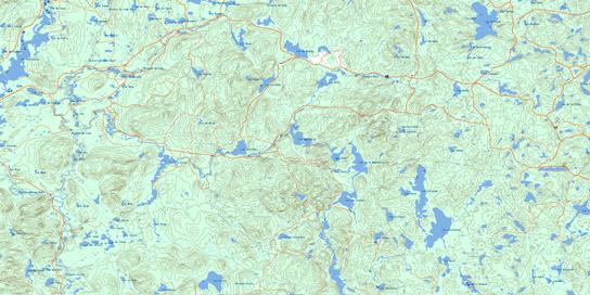 Lac Gastonguay Topographic map 032A12 at 1:50,000 Scale