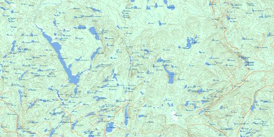 Lac Marquette Topo Map 032A13 at 1:50,000 scale - National Topographic System of Canada (NTS) - Toporama map