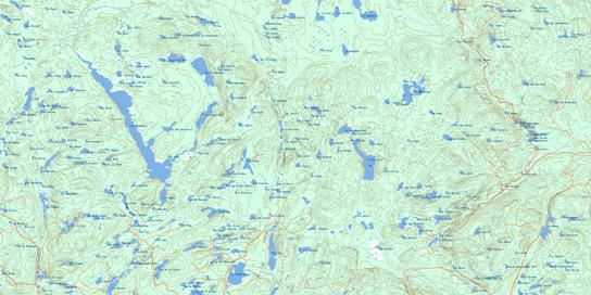 Lac Marquette Topographic map 032A13 at 1:50,000 Scale