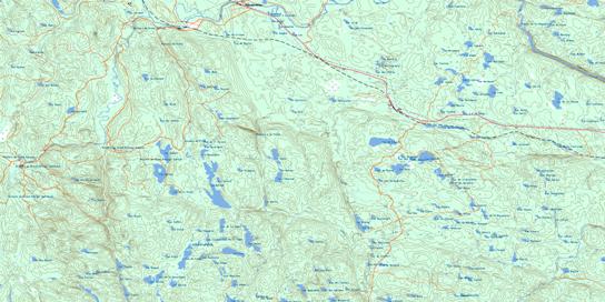 Lac Beland Topographic map 032A14 at 1:50,000 Scale