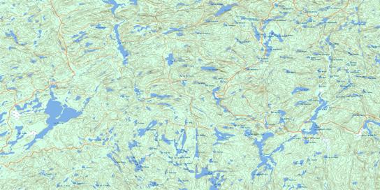 Lac Decelles Topographic map 032B01 at 1:50,000 Scale
