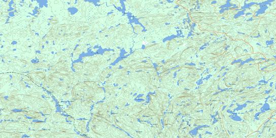 Lac Dugre Topographic map 032B02 at 1:50,000 Scale
