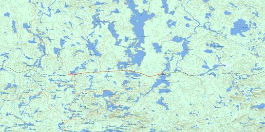 Clova Topo Map 032B03 at 1:50,000 scale - National Topographic System of Canada (NTS) - Toporama map