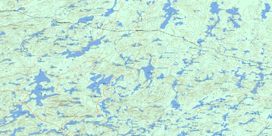 Lac Choiseul Topo Map 032B04 at 1:50,000 scale - National Topographic System of Canada (NTS) - Toporama map