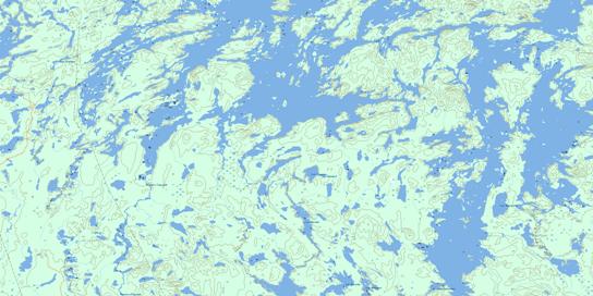 Baie Saraana Topo Map 032B06 at 1:50,000 scale - National Topographic System of Canada (NTS) - Toporama map