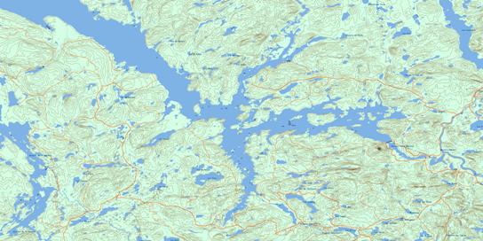 Barrage-Gouin Topo Map 032B08 at 1:50,000 scale - National Topographic System of Canada (NTS) - Toporama map