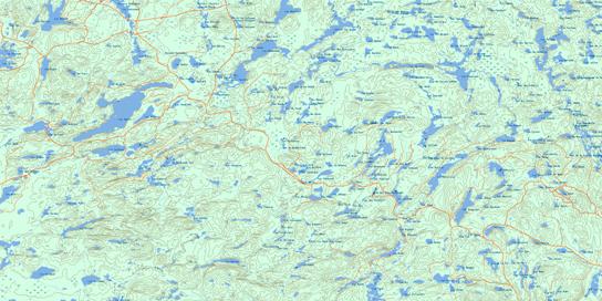 Lac Dubois Topographic map 032B16 at 1:50,000 Scale