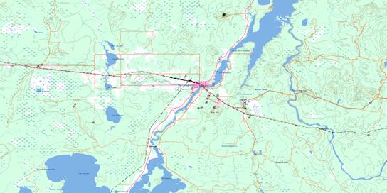 Senneterre Topo Map 032C06 at 1:50,000 scale - National Topographic System of Canada (NTS) - Toporama map