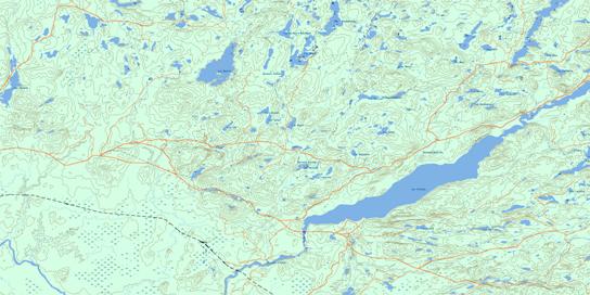 Lac Faillon Topo Map 032C07 at 1:50,000 scale - National Topographic System of Canada (NTS) - Toporama map