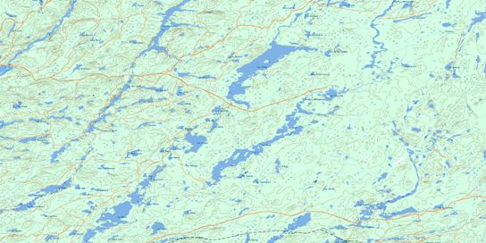 Lac Valmy Topo Map 032C08 at 1:50,000 scale - National Topographic System of Canada (NTS) - Toporama map