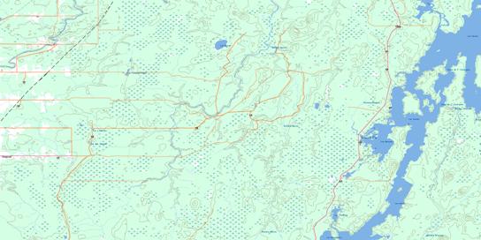 Rochebaucourt Topo Map 032C11 at 1:50,000 scale - National Topographic System of Canada (NTS) - Toporama map