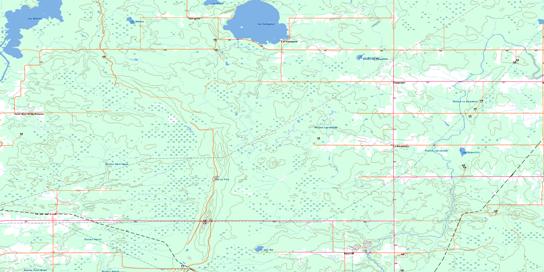 Landrienne Topo Map 032C12 at 1:50,000 scale - National Topographic System of Canada (NTS) - Toporama map