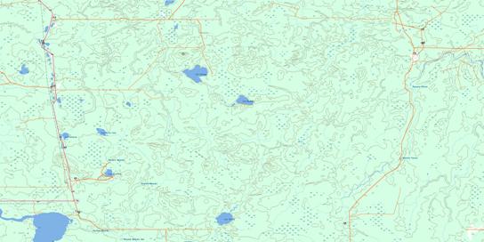 Riviere Obalski Topo Map 032C13 at 1:50,000 scale - National Topographic System of Canada (NTS) - Toporama map