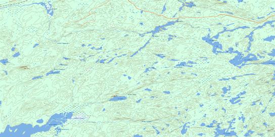 Lac Cuvillier Topo Map 032C15 at 1:50,000 scale - National Topographic System of Canada (NTS) - Toporama map