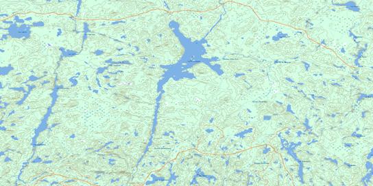 Lac Wetetnagami Topo Map 032C16 at 1:50,000 scale - National Topographic System of Canada (NTS) - Toporama map