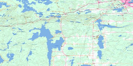 Rouyn Topo Map 032D03 at 1:50,000 scale - National Topographic System of Canada (NTS) - Toporama map