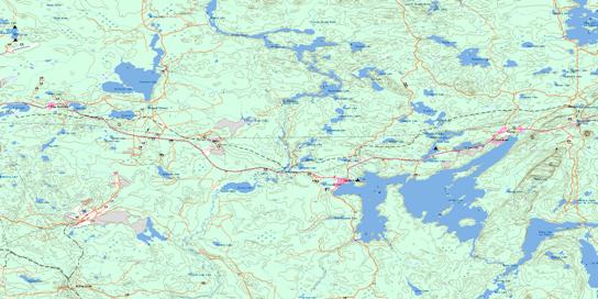 Larder Lake Topo Map 032D04 at 1:50,000 scale - National Topographic System of Canada (NTS) - Toporama map
