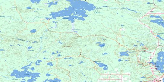 Riviere Kanasuta Topographic map 032D06 at 1:50,000 Scale