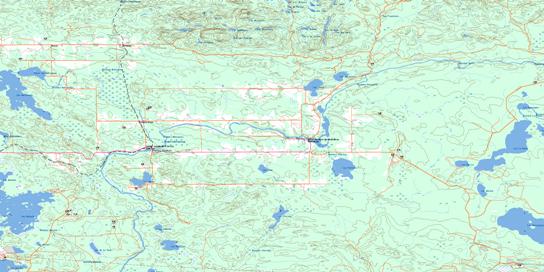 Clericy Topo Map 032D07 at 1:50,000 scale - National Topographic System of Canada (NTS) - Toporama map