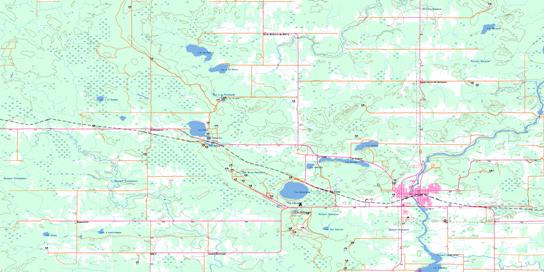 Amos Topo Map 032D09 at 1:50,000 scale - National Topographic System of Canada (NTS) - Toporama map
