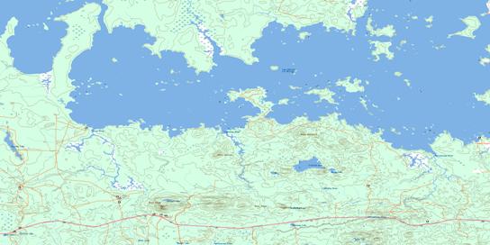 Lightning River Topo Map 032D12 at 1:50,000 scale - National Topographic System of Canada (NTS) - Toporama map