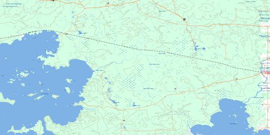 Aylen River Topo Map 032D13 at 1:50,000 scale - National Topographic System of Canada (NTS) - Toporama map