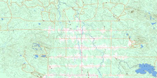 Villebois Topographic map 032E03 at 1:50,000 Scale