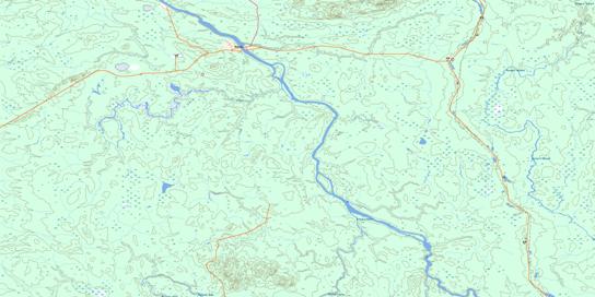 Ruisseau Kistabiche Topo Map 032E08 at 1:50,000 scale - National Topographic System of Canada (NTS) - Toporama map