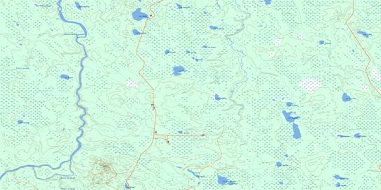 Lac Raymond Topographic map 032E11 at 1:50,000 Scale