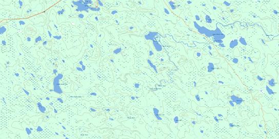 Detour Lake Topo Map 032E13 at 1:50,000 scale - National Topographic System of Canada (NTS) - Toporama map